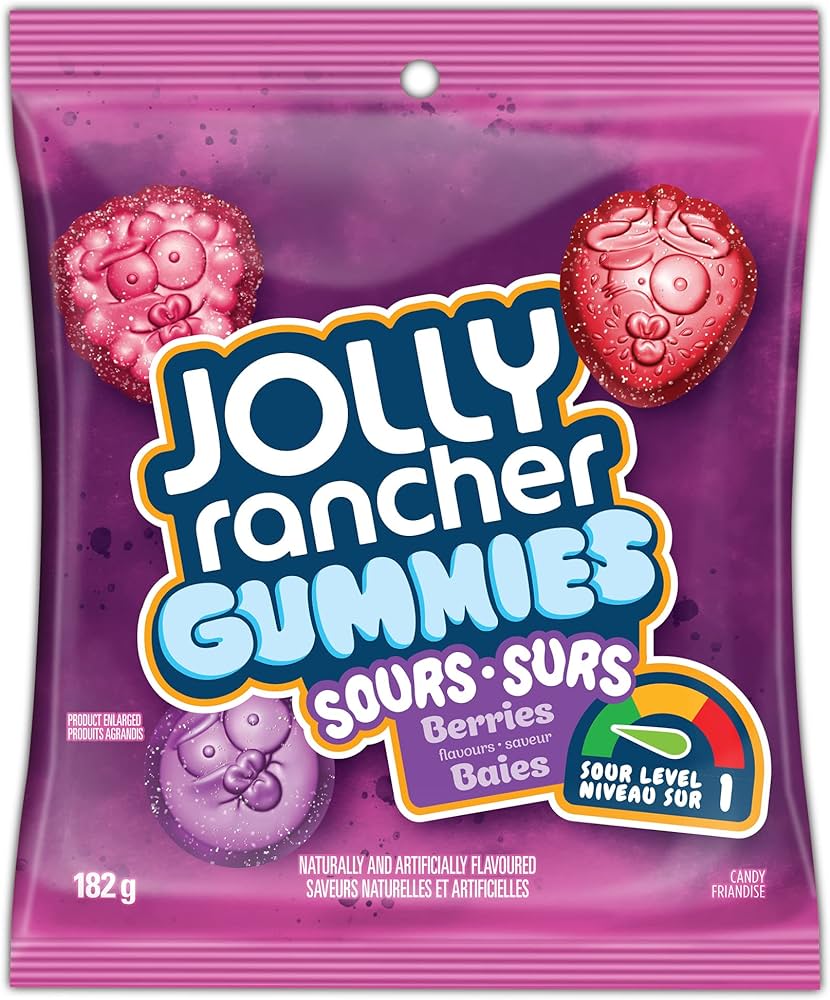 Jolly Rancher Gummies Sours-Surs Berries