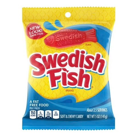 Swedish Fish Soft & Chewy Candy 141g