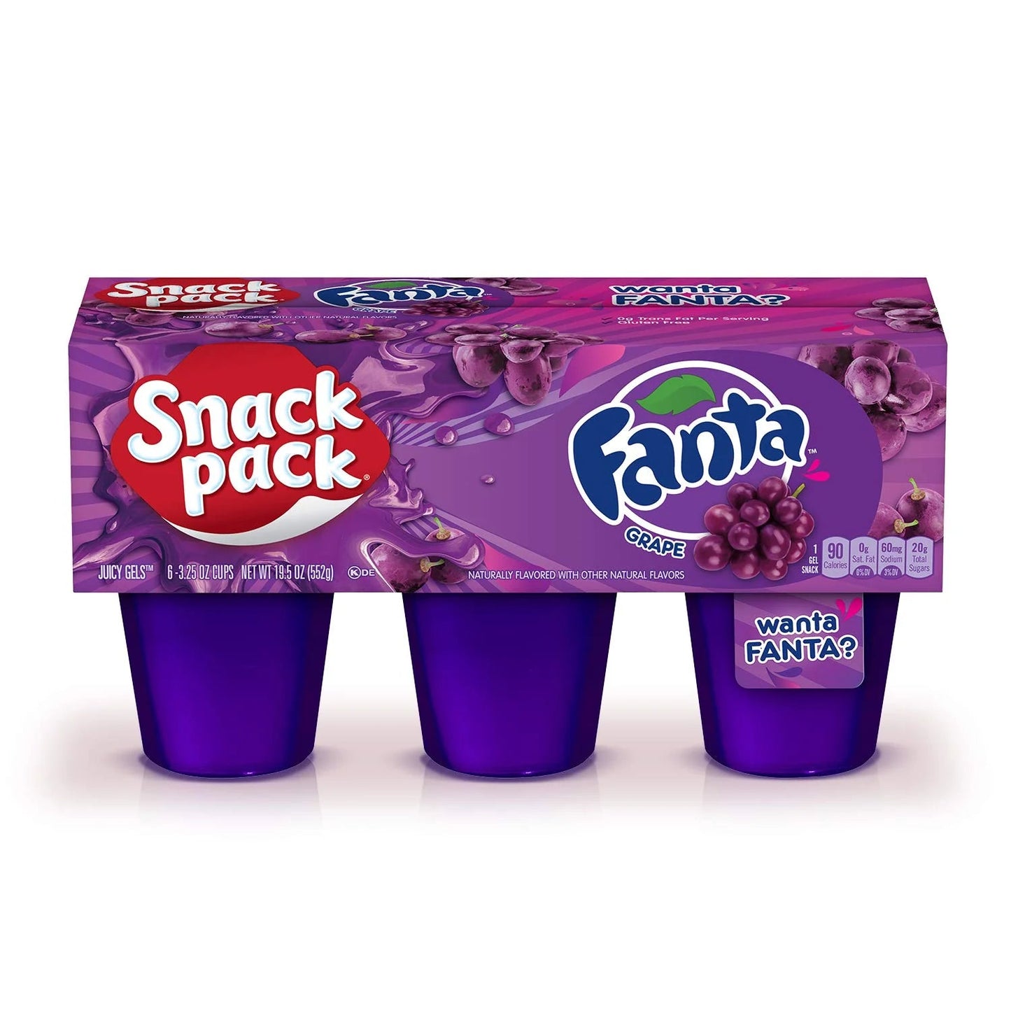 Fanta Grape Juicy Gels Snack Pack 19.5 Oz