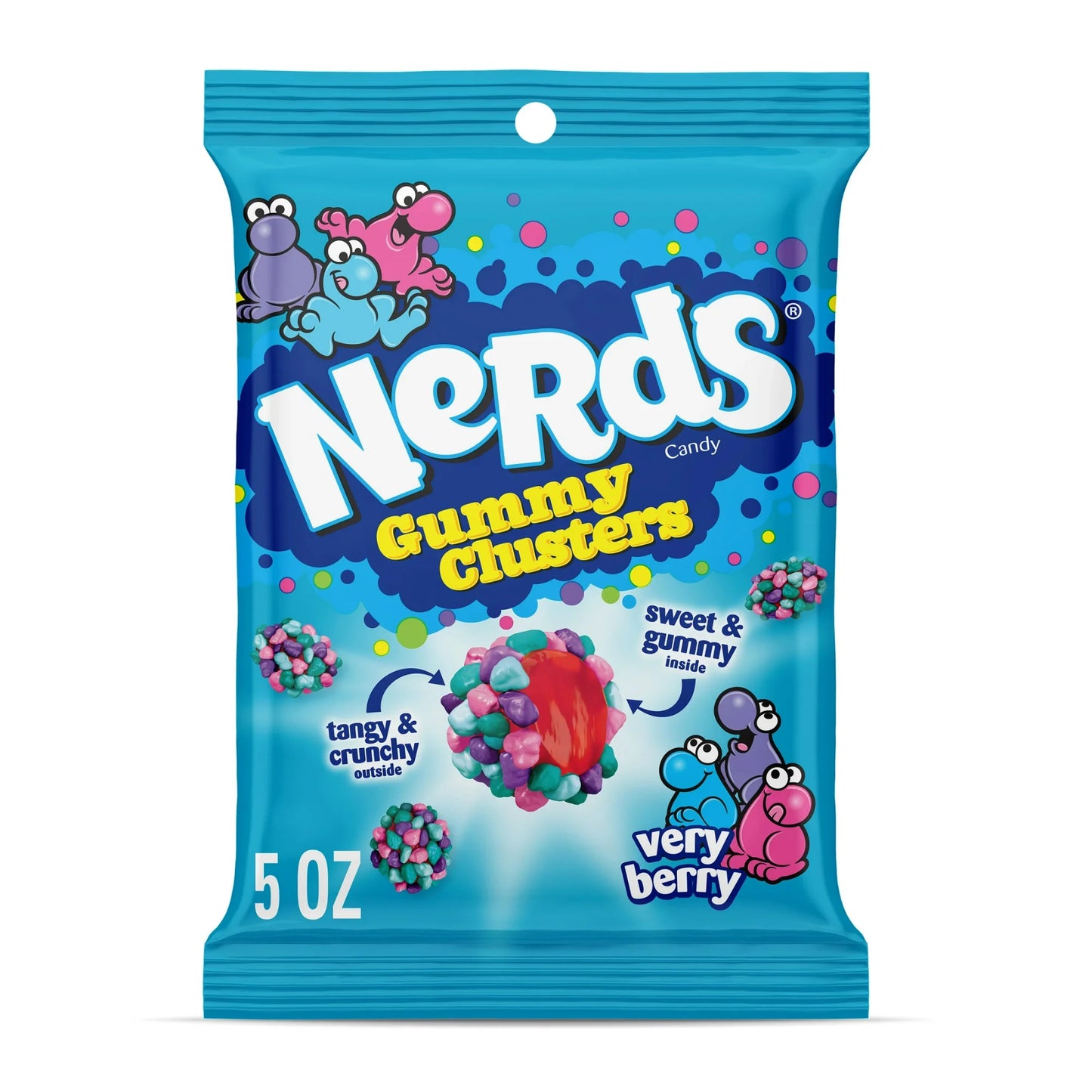 US Nerds Gummy Clusters Very Berry 141g
