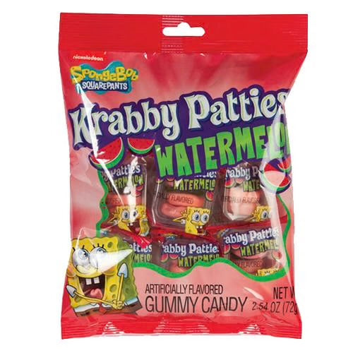 Krabby Patties Watermelon Gummy Candy 72g