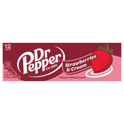 Dr Pepper Strawberries & Cream 355ml