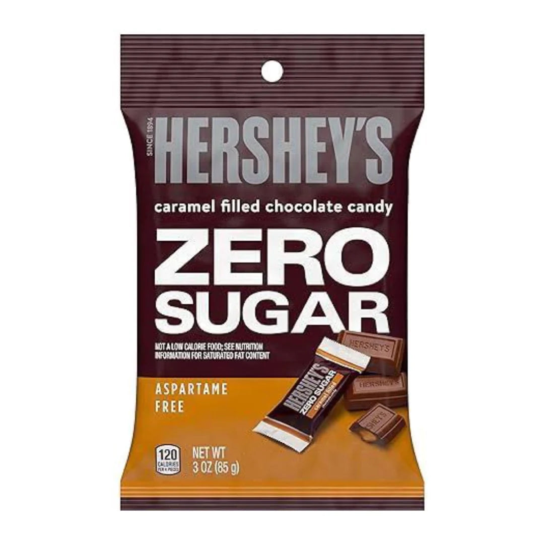Hershey’s Caramel Filled Chocolate Candy Zero Sugar 85g