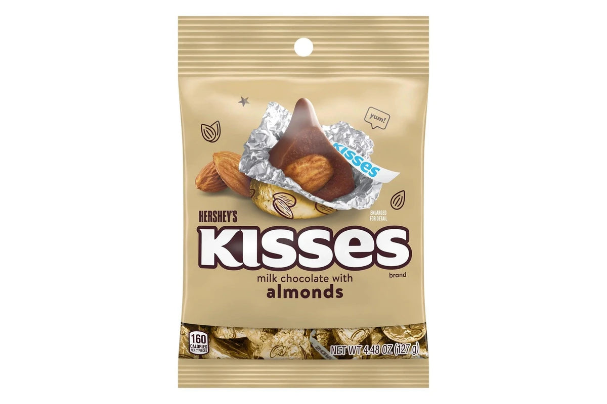Hershey’s Kisses Milk Chocolate With Almonds 127g