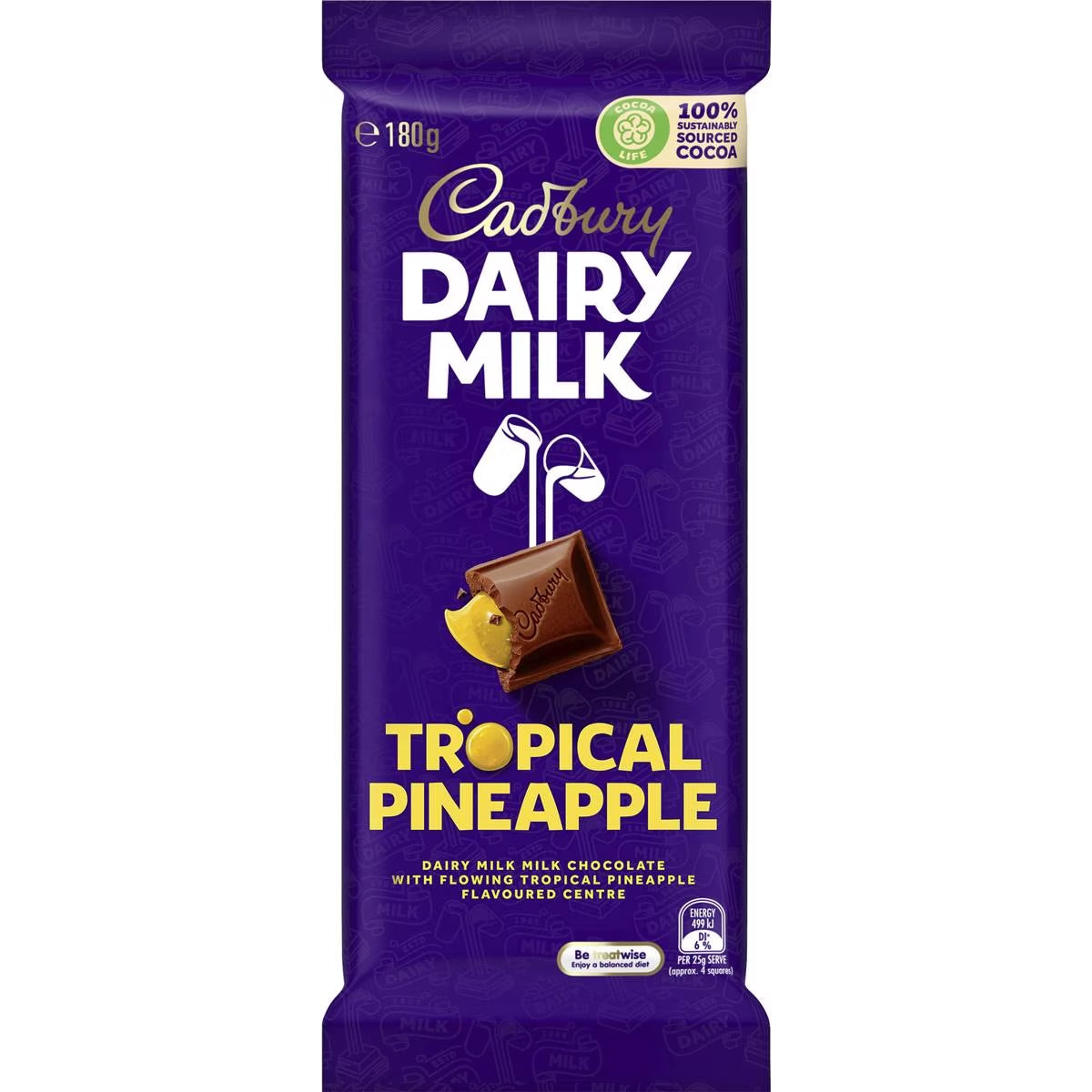 Cadbury Dairy Milk Tropical Pineapple 180g