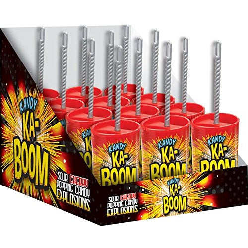 Kandy Ka-Boom Sour Cherry Popping Candy Explosions .56 Oz