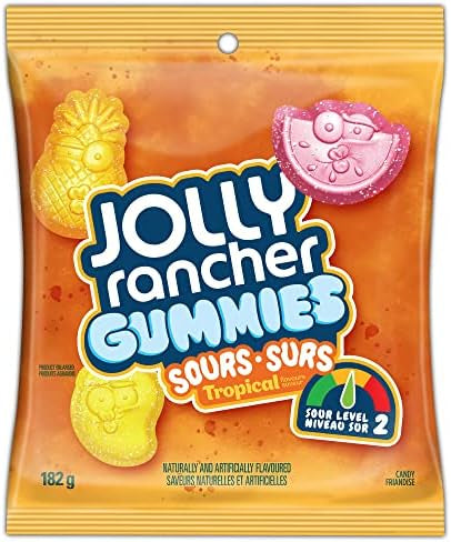 Jolly Rancher Gummies Sours-Surs Tropical 182g