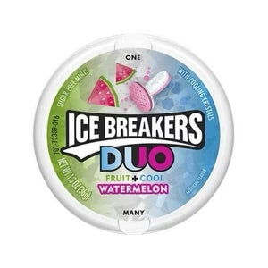 US Ice Breakers Duo Fruit + Cool Watermelon Mints 36g