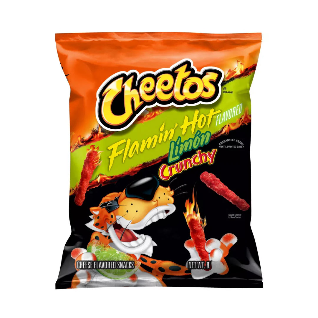 Cheetos Flamin Hot lemon crunchy 8Oz