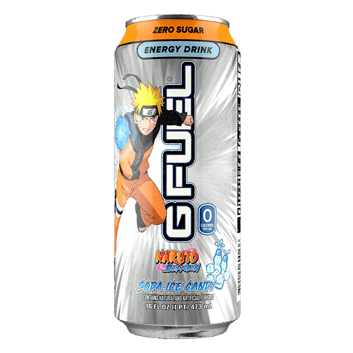 G Fuel Naruto Shippuden Soda Ice Candy Energy Drink 473ml