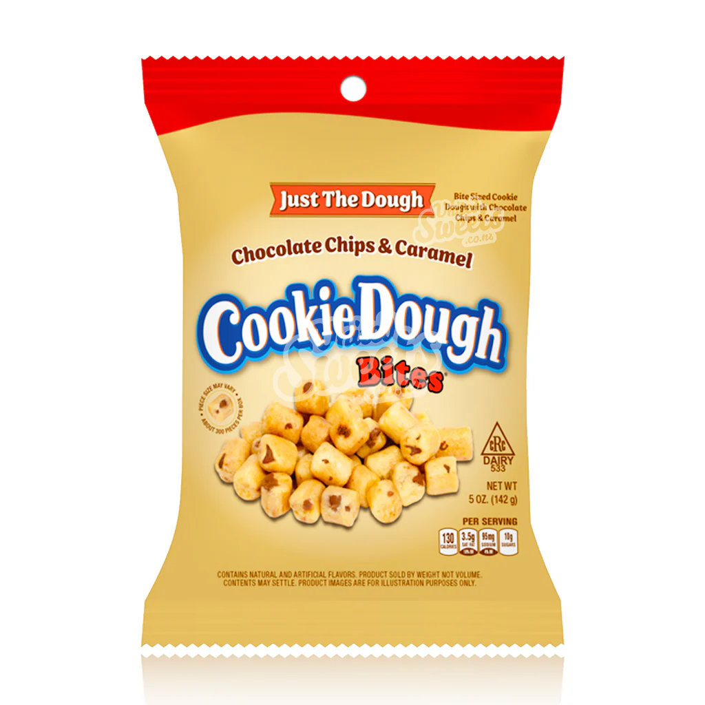 US Chocolate Chips & Caramel Cookie Dough Bites 142g
