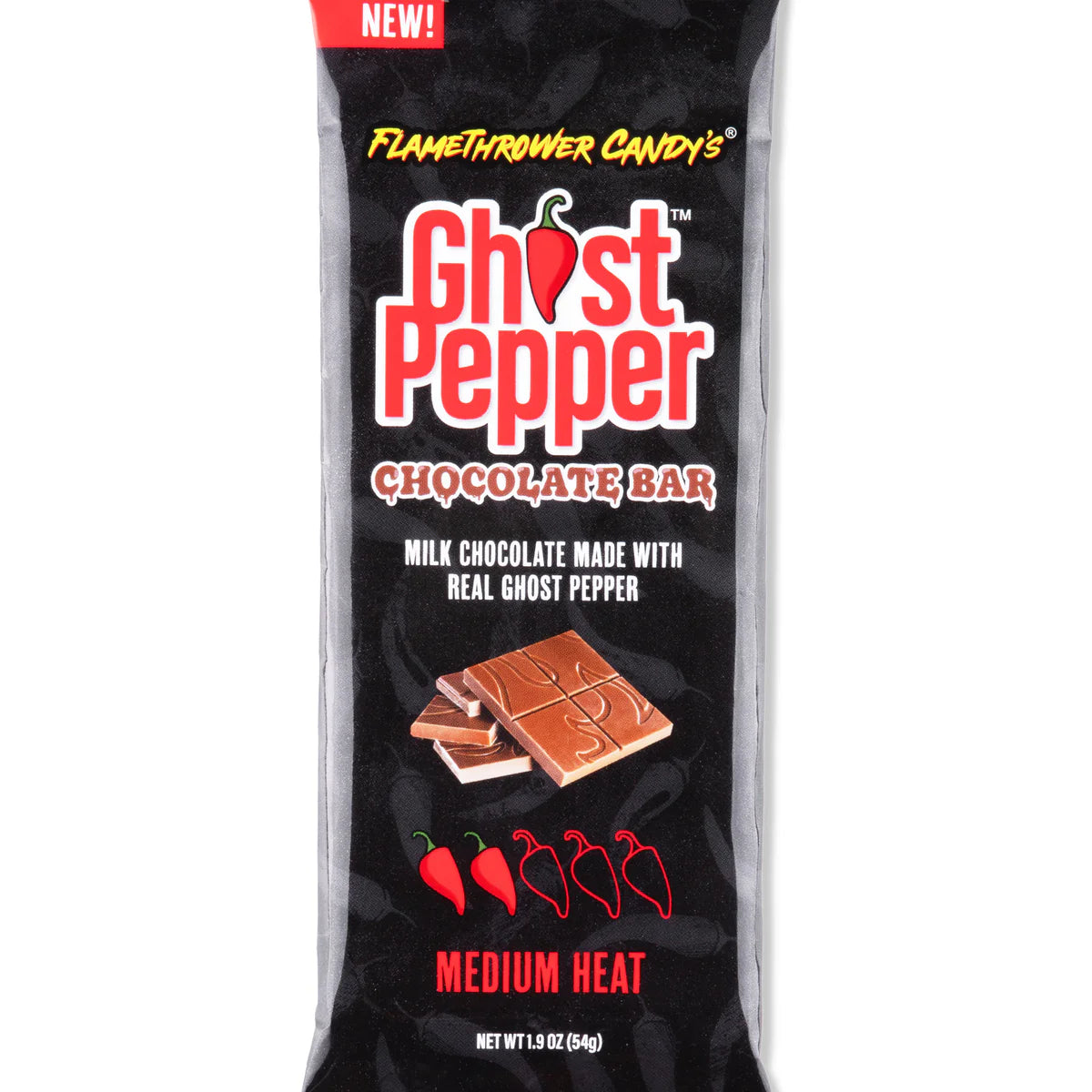 Ghost Pepper Milk Chocolate Bar Medium Heat 54g