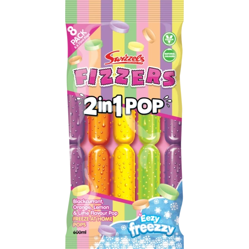 Swizzels Fizzers 2 in 1 Pop 8x75ml
