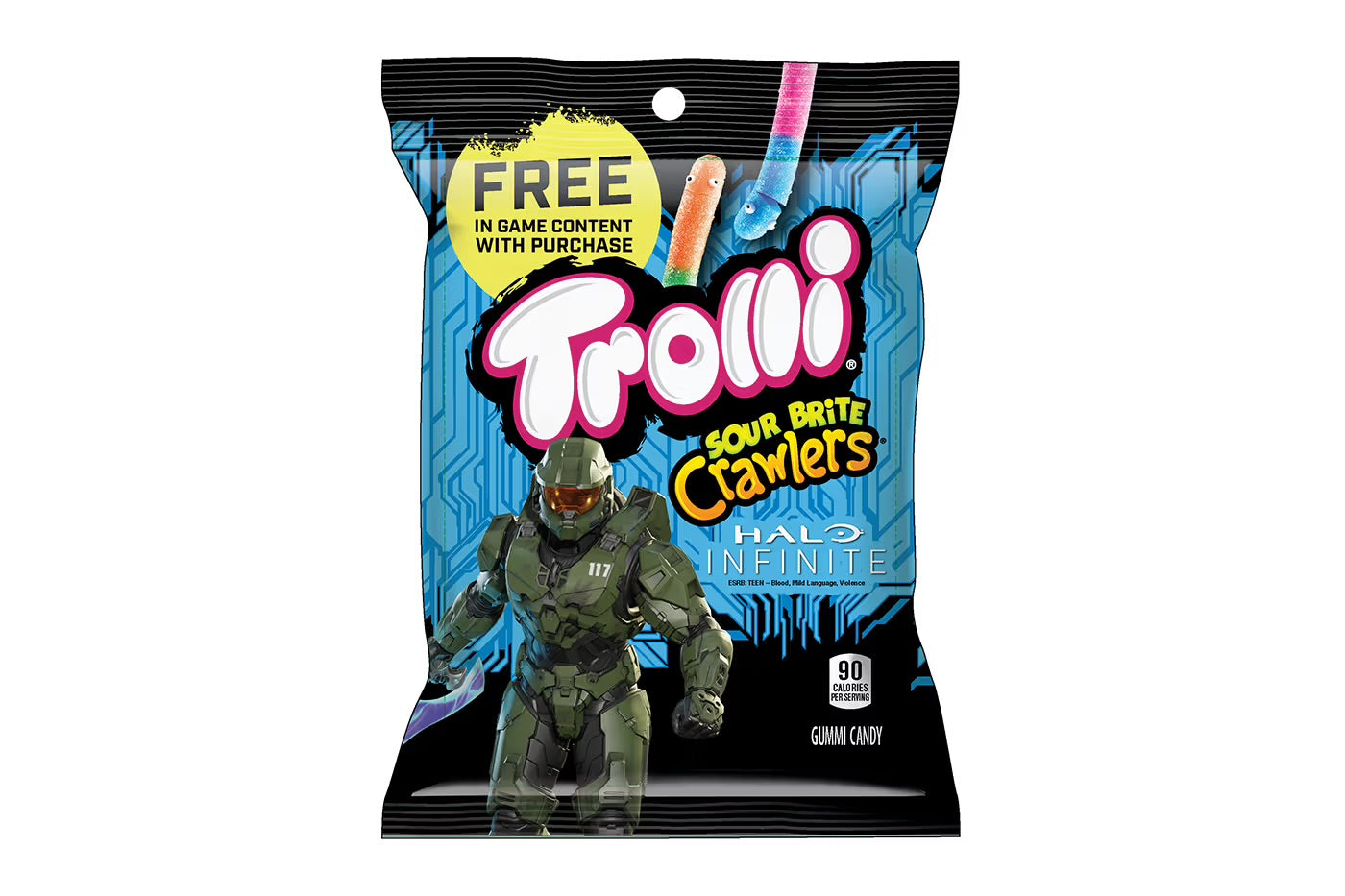 Trolli Sour Brite Crawlers Halo Infinite 141g