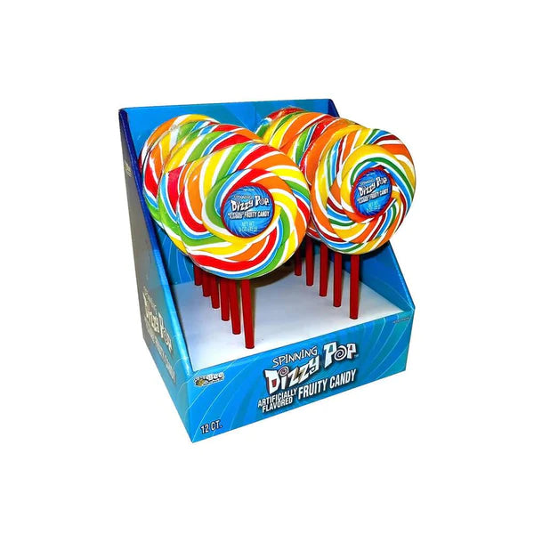 Spinning Dizzy Pop Fruity Candy 3 Oz