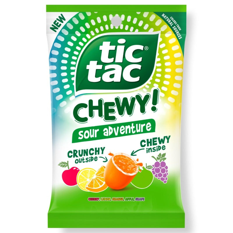 US Tic Tac Sour Adventure Chewy 80g