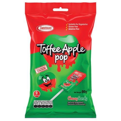 Toffee Apple Pop Chewy Candy 90g