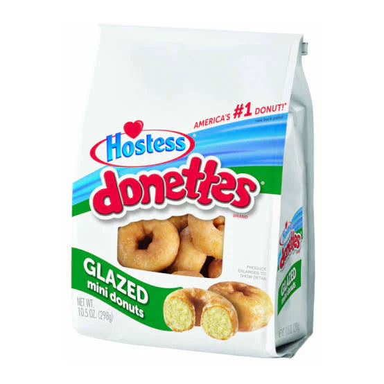 Hostess Donettes Glazed Mini Donuts 10.5Oz