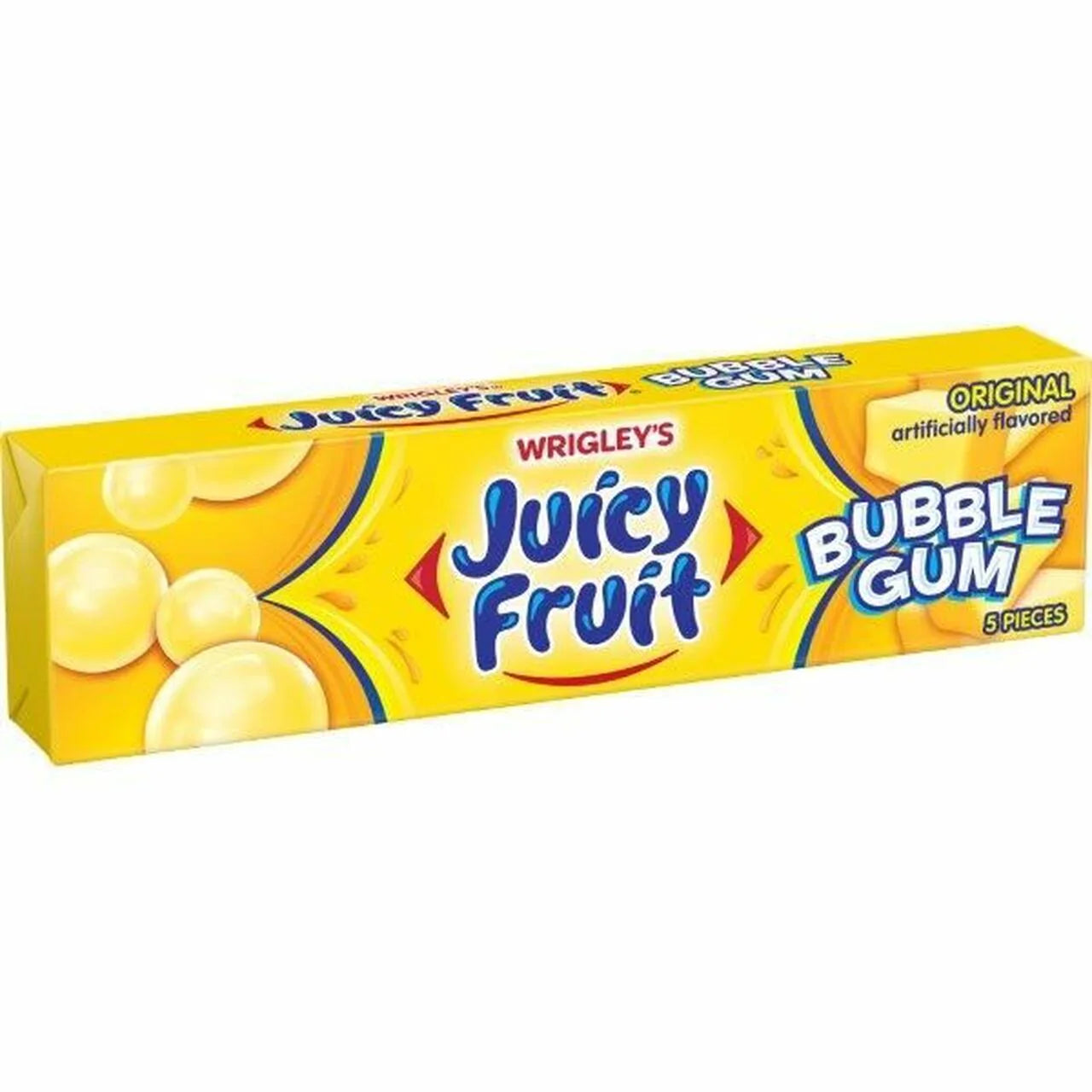 Wrigley’s Juicy Fruit Original Bubble Gum 5 pcs