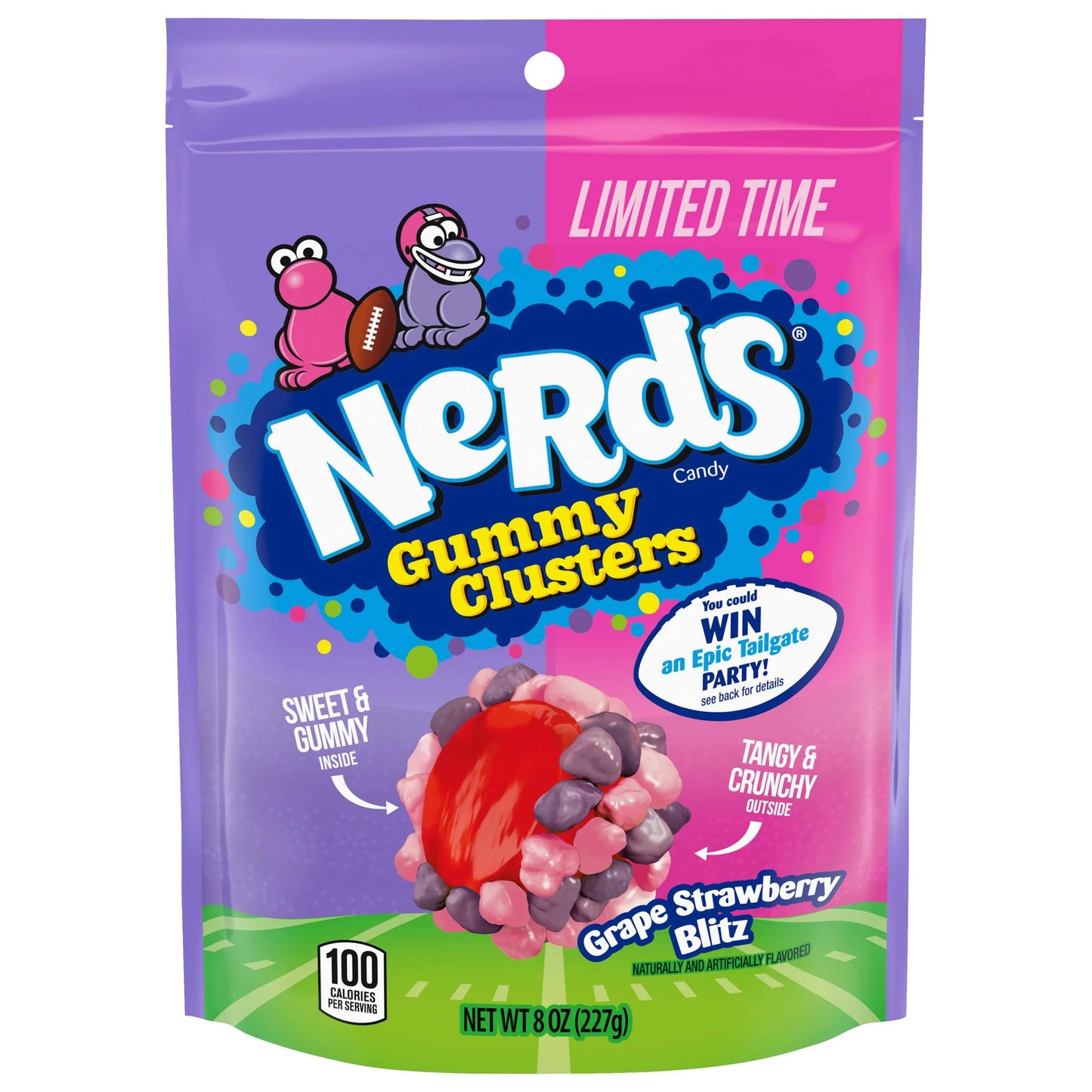 Nerds Gummy Clusters Grape & Strawberry Blitz 227g