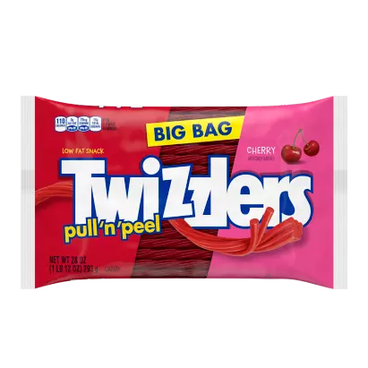 Twizzlers Pull 'n' Peel Cherry Big Bag 28Oz