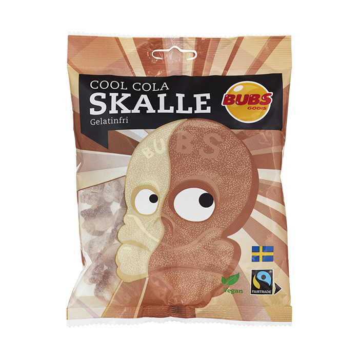 Bubs Cool Cola Skalle 90g