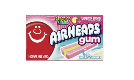 Airheads Raspberry Lemonade Sugarfree Gum
