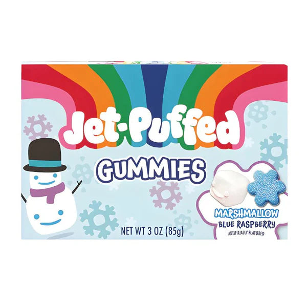 Jet Puffed Gummies Marshmallow Blue Raspberry 3Oz