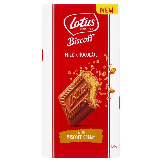 Lotus Biscoff Milk chocolate With Biscoff Cream 180g