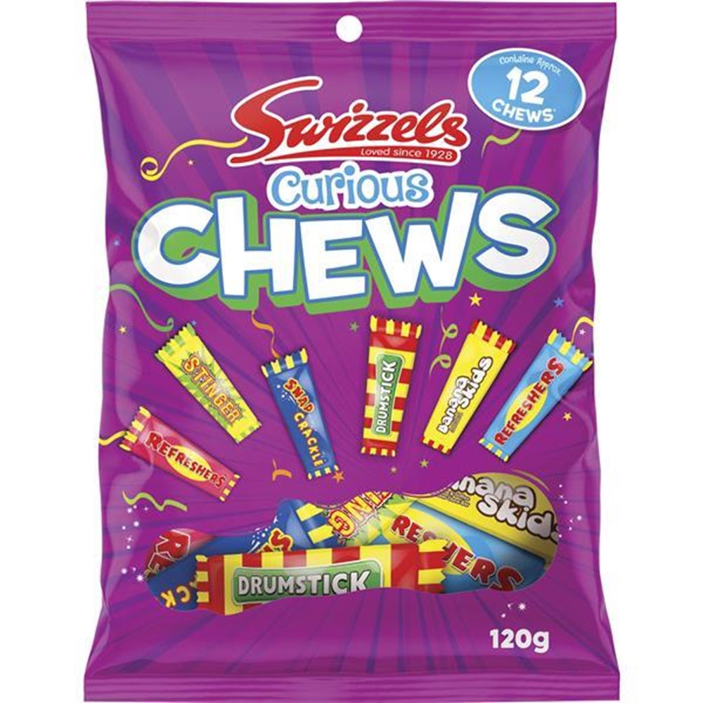 UK Swizzels Curious Chews 120g