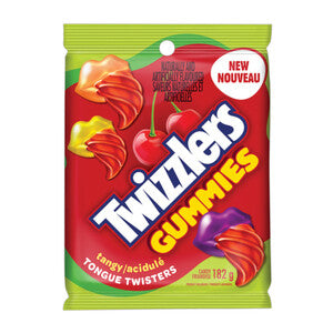 Twizzlers Gummies Tangy Tongue Twisters 182g