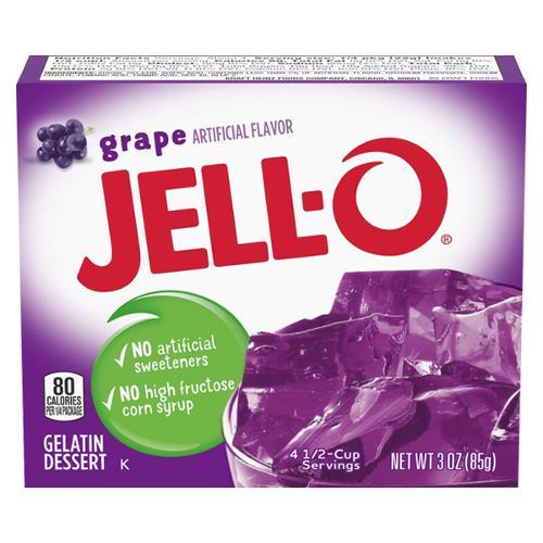 Jell-O Grape Flavor Gelatin Dessert 85g
