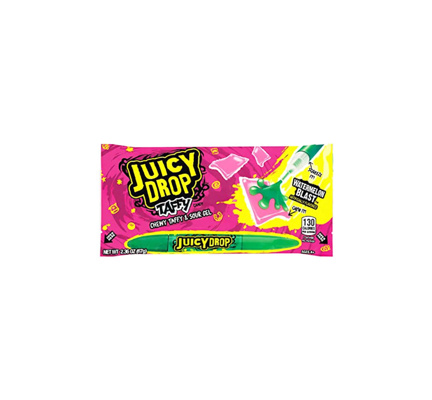 Juicy Drop Taffy Watermelon Blast 2.36 Oz