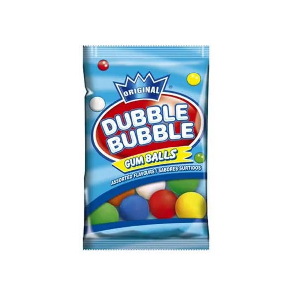 Dubble Bubble Gum Balls Assorted Flavours 90g