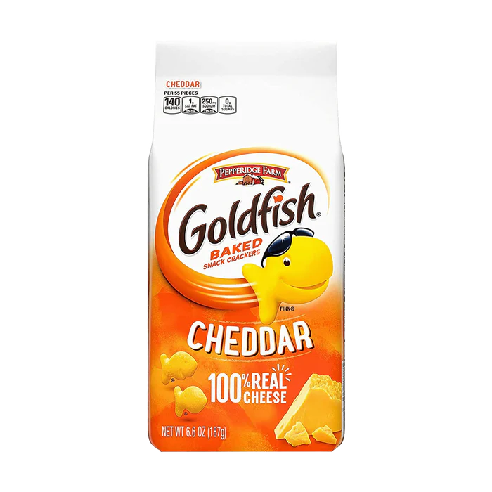 Goldfish Baked Snack Crackers Cheddar 187g