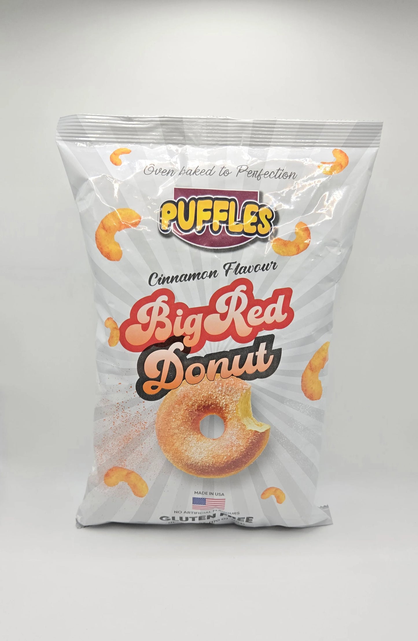 Puffles Big Red Donut Cinnamon Flavour 170g