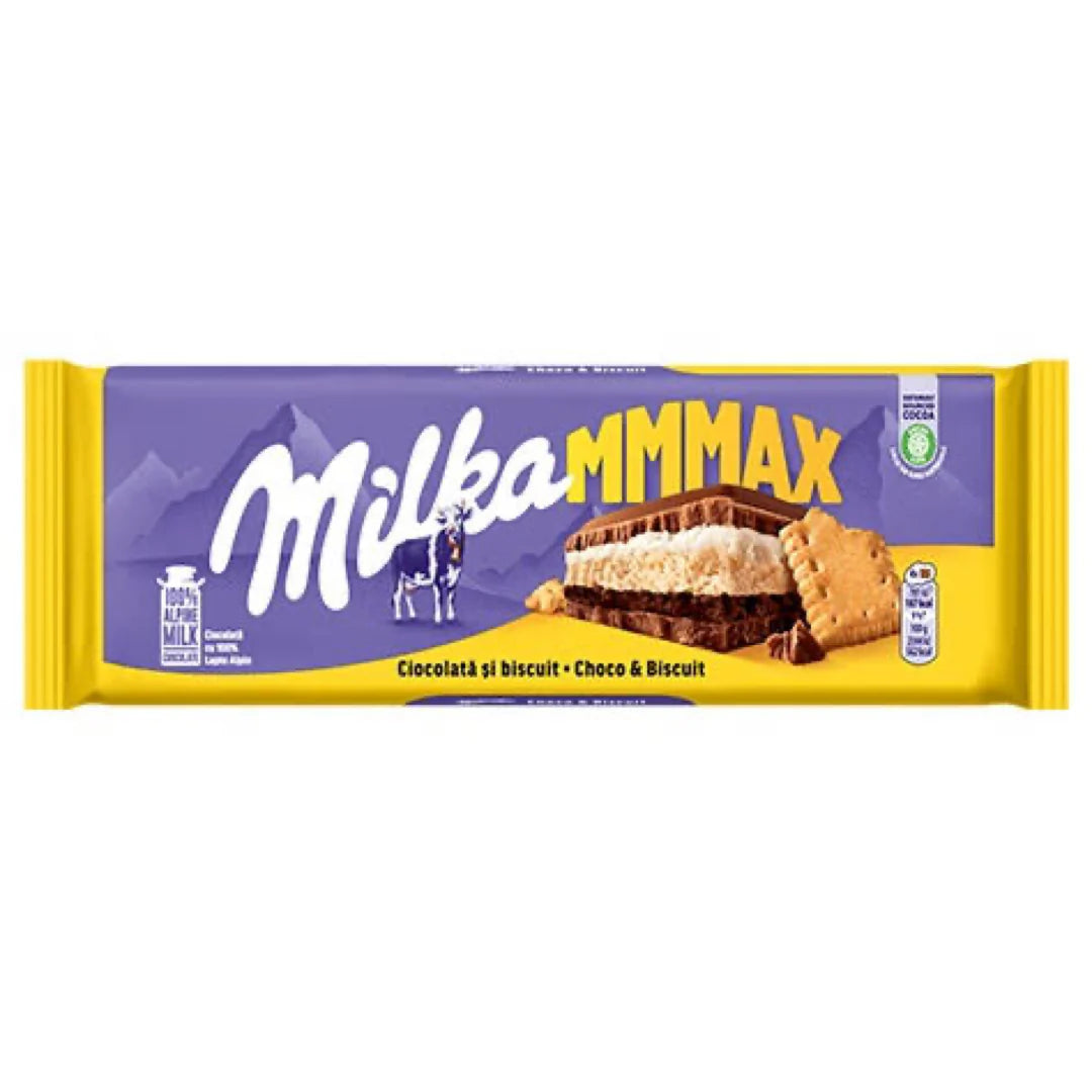 EU Milka Choco & Biscuit Block 300 g
