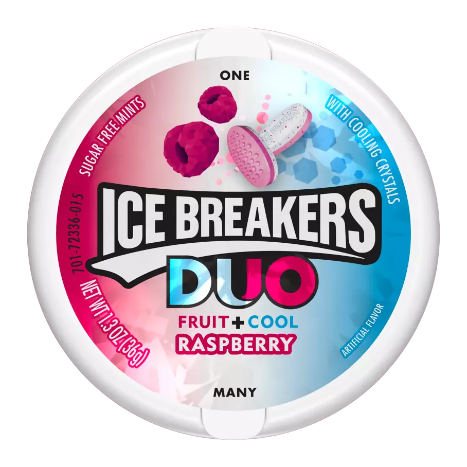 Ice Breakers Duo Raspberry+Cool Sugarfree Mints