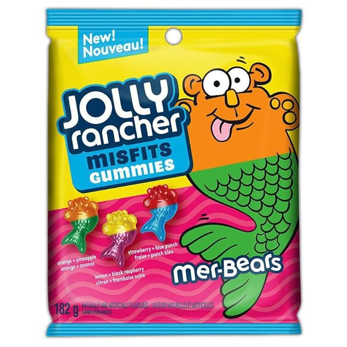 Jolly Rancher Misfits Gummies Mer-Bears 182g