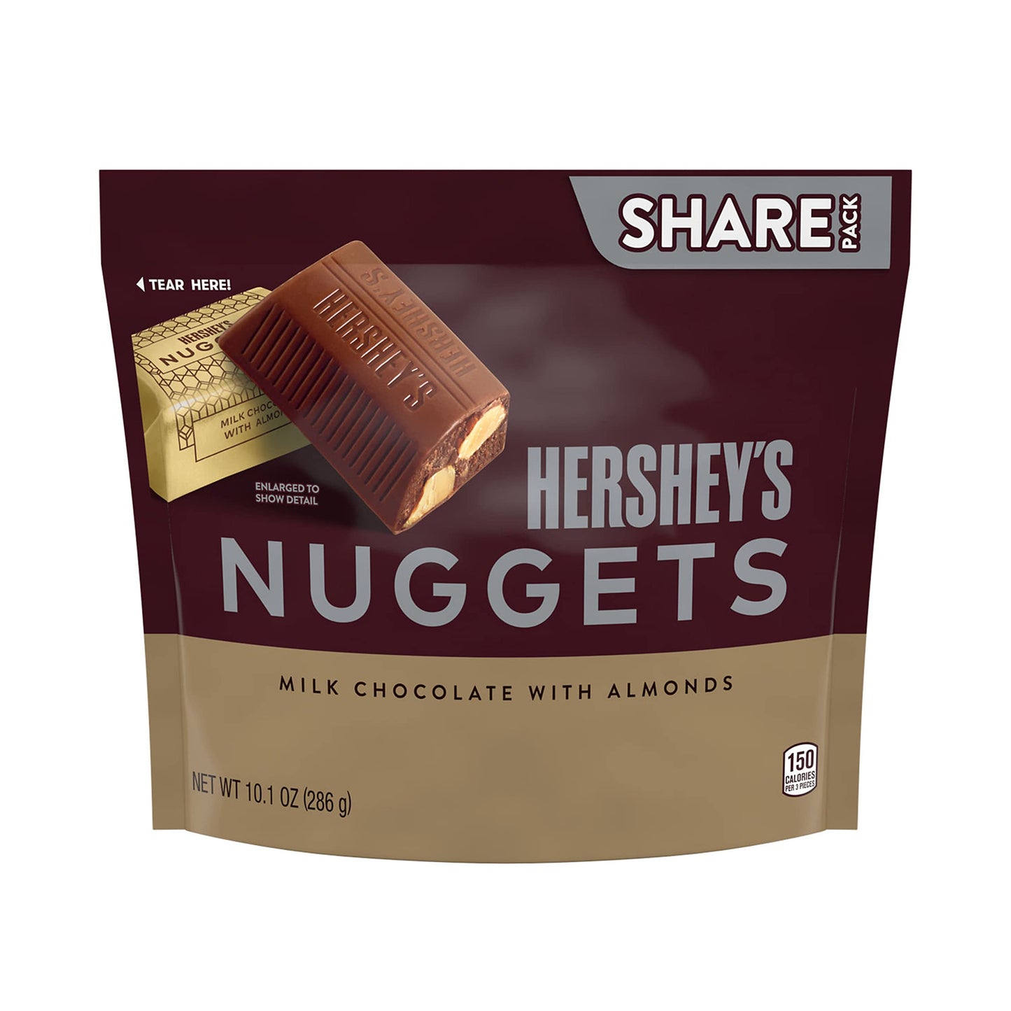 Hershey’s Nuggets Truffles Milk Chocolate With Almonds 10.1Oz