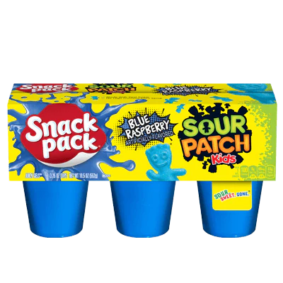 Sour Patch Kids Juicy Gels Blue Raspberry Snack Pack 19.5 Oz