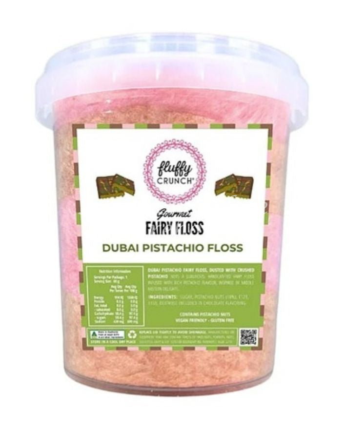 Fluffy Crunch Fairy Floss Dubai Pistachio Floss 50g