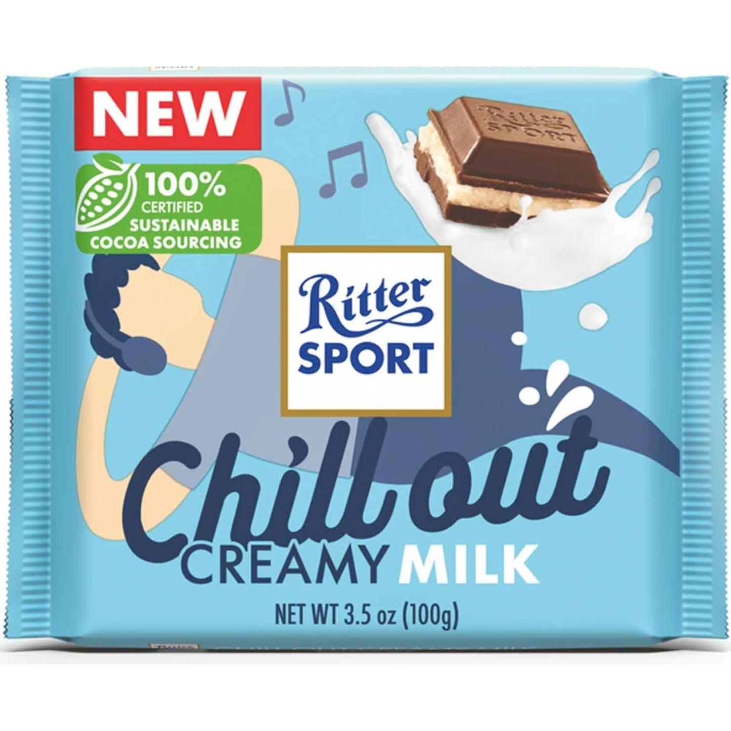 Ritter Sport Chill Out Creamy Milk Chocolate 100g