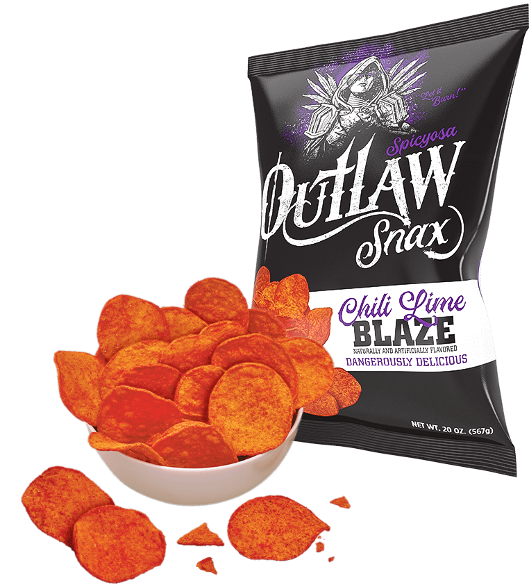 Outlaw Snax Chili Lime Blaze 85g