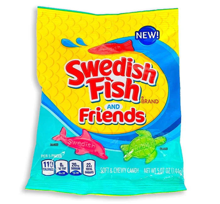 Swedish Fish And Friends 102g