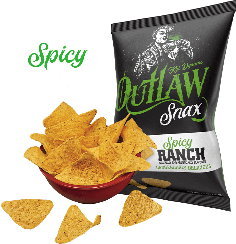 Outlaw Snax Spicy Ranch 85g