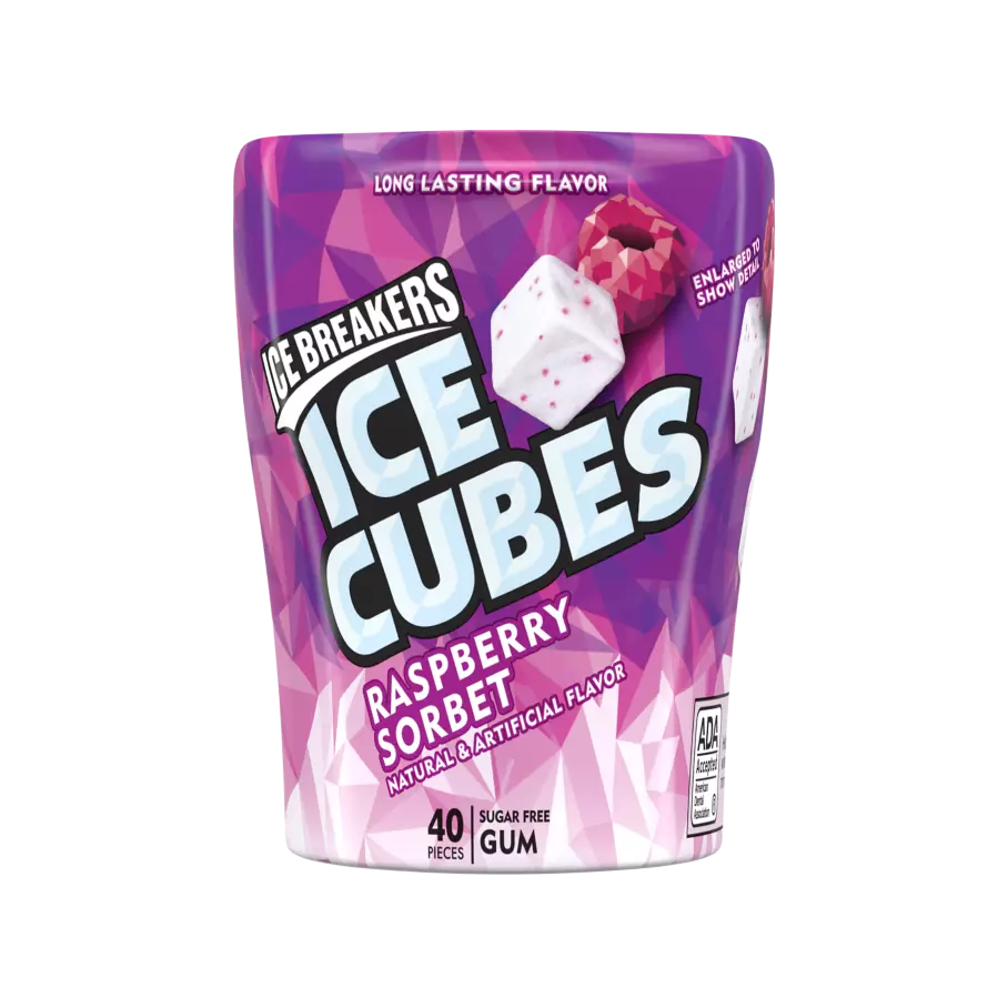 Ice Breakers Ice Cubes Raspberry Sorbet 40 Pieces