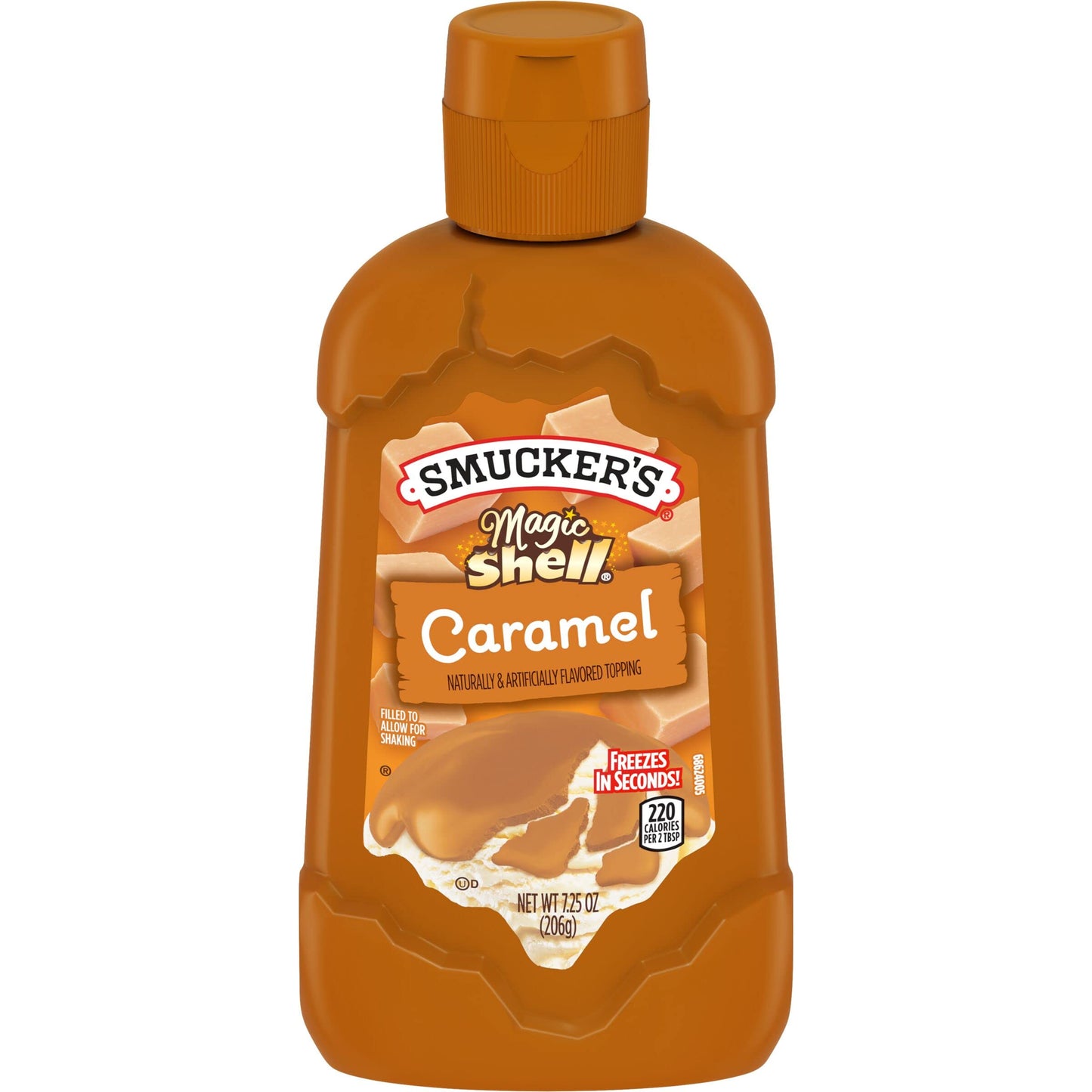 Smucker’s magic shell caramel 206g