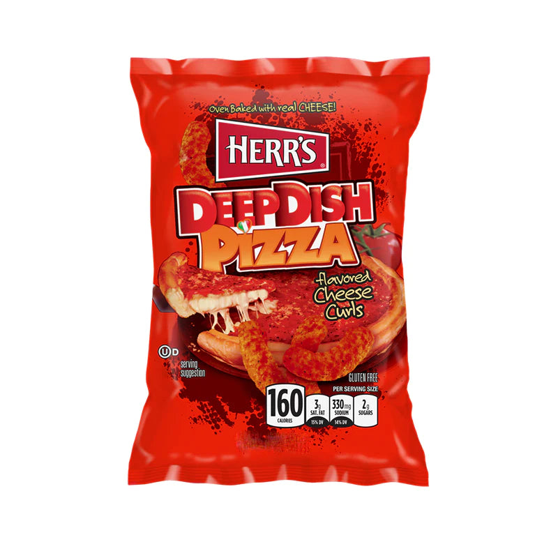 HERR’S Deep Dish Pizza Cheese Curls 198g