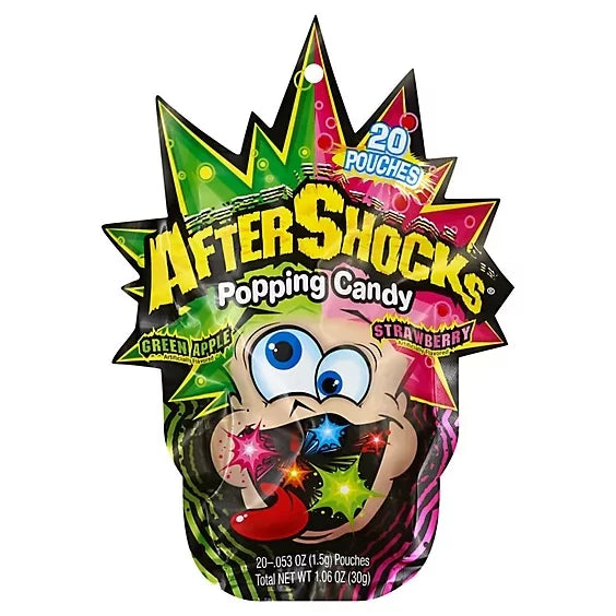 Aftershocks Green Apple And Strawberry Pooping Candy 30g